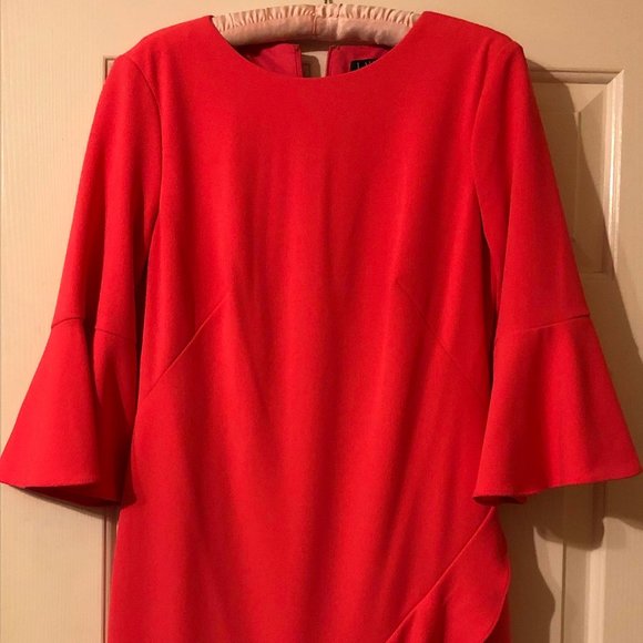 Lauren by Ralph Lauren Women's Crepe Ruffled - Picture 2 of 5